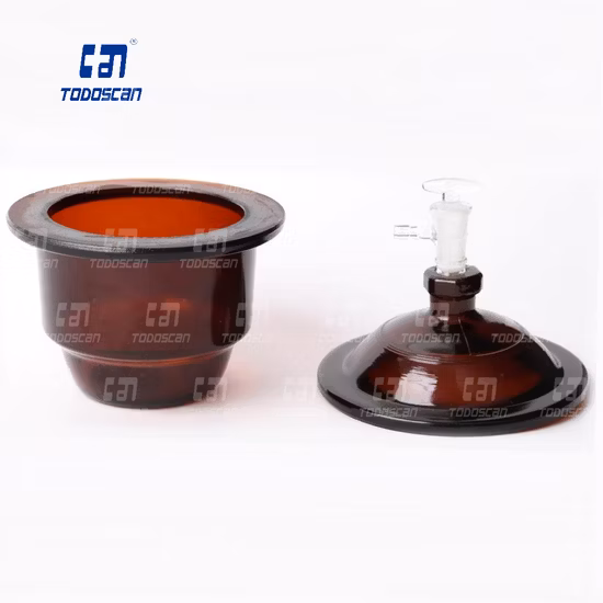Lab Glassware Laboratory Clear Desiccator with Porcelain Plate