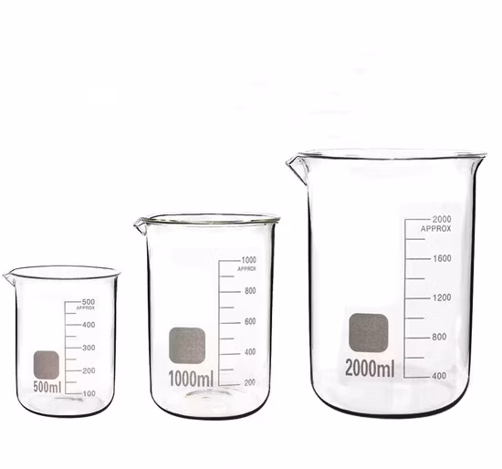 Стакан из боросиликатного стекла низкой формы